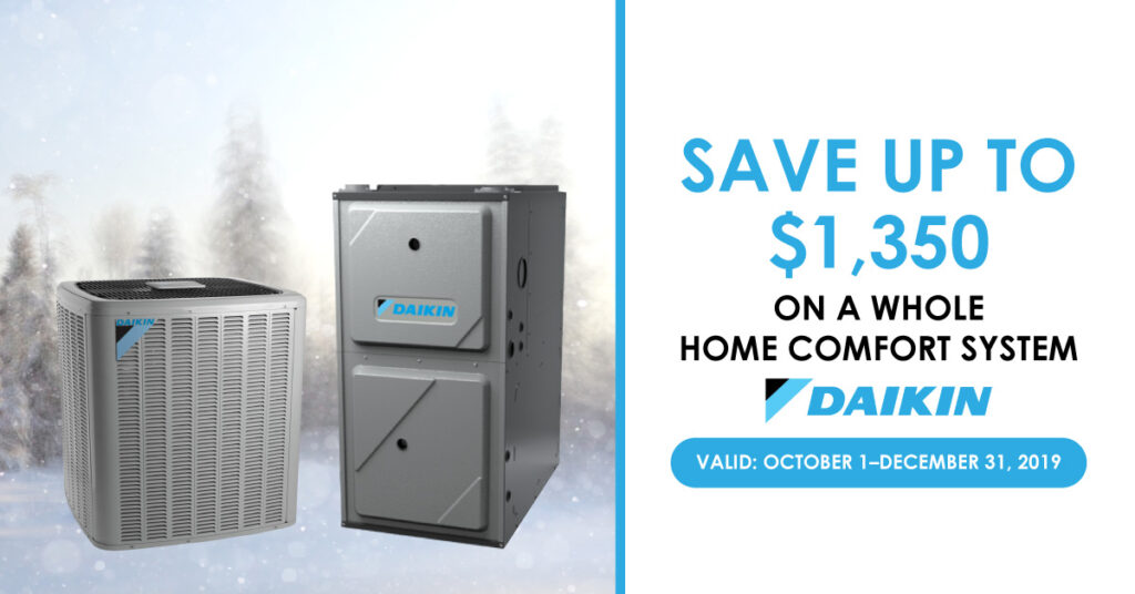 Everyone in the Kitchener-Waterloo area is getting ready for a cold winter, but you can stay cozy all year-round with our Daikin Fall Promotion.